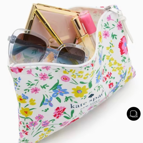 Kate Spade Large Canvas Floral Print Zip Pouch
 11-1/4” X 8” - Picture 3 of 3
